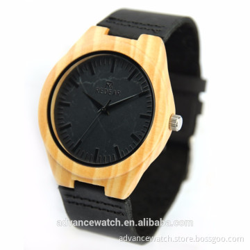 latest stone wood watch for men, wood stone watch face with high quality watch, handmade wood watch with marble face